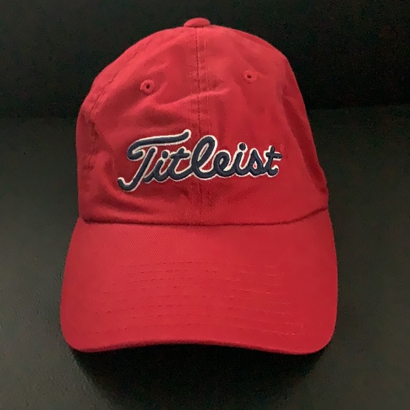 Titleist Red Golf Adjustable Cap